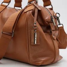 Bolsa Feminina Grande Couro Legitimo Cor Caramelo Foto mini 2