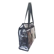 Bolsa Feminina Moda Praia Transparente De Ombro Grande Foto  mini 1