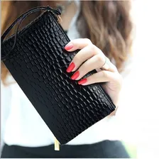 Bolsa Feminina Preta De Mão Festa Casamento Formatura Noite Cor Preto Foto mini 2
