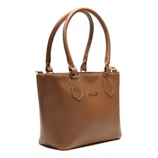Bolsa Feminina Tiracolo Media Em Couro Sifra Bolsa Feminina Cor Floter Caramelo Foto mini 2