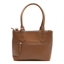 Bolsa Feminina Tiracolo Media Em Couro Sifra Bolsa Feminina Cor Floter Caramelo Foto mini 3