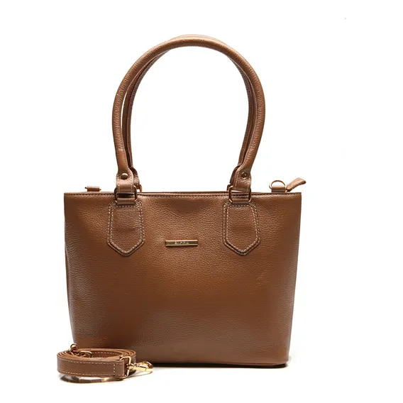 Bolsa Feminina Tiracolo Media Em Couro Sifra Bolsa Feminina Cor Floter Caramelo Foto 1