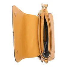 Bolsa Feminina Tiracolo Transversal Alça Corrente Chenson Cor Marrom Foto mini 2