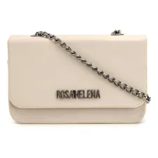 Bolsa Feminina Transversal Clutch Lisa Alça De Corrente Cor Branco Foto mini 1