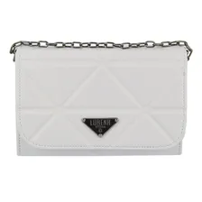 Bolsa Feminina Transversal Com Corrente Bolsa Balada Cor Branco Foto mini 2