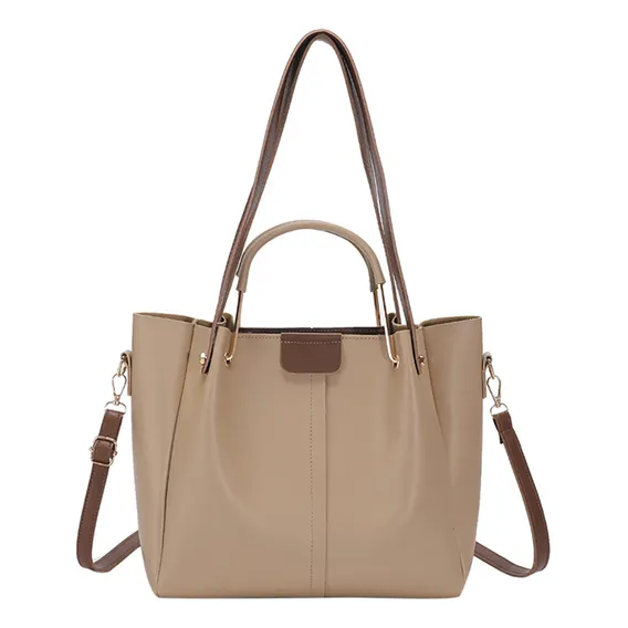Bolsa Feminina Transversal Média Bolsa Feminina Cor Cáqui Foto 1