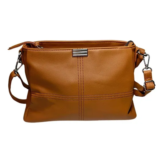 Bolsa Feminina Transversal Tiracolo Caramelo Foto 1
