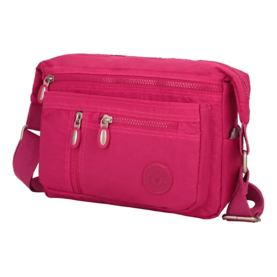 Bolsa Feminina Transversal Varias Divisoes Vvt Nylon2559 Foto 1