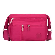 Bolsa Feminina Transversal Varias Divisoes Vvt Nylon2559 Foto mini  3