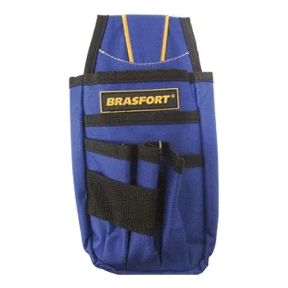 Bolsa Ferramentas Pochete Brasfort Poliéster 6 Bolsos 7565 Cor Azul Foto 1