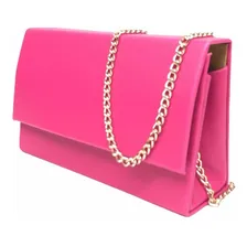 Bolsa Festa Balada Casual Clutch Alça Corrente Cor Rosa Pink Foto mini 1