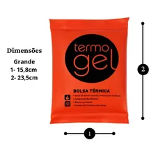 Bolsa Gelo Reutilizável Compressa Quente Fria Grande 650 Foto mini 2