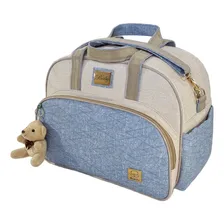 Bolsa Grande Maternidade Personalizada Jeans Bebe + Ursinho Foto mini 2
