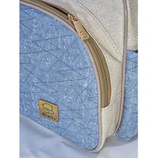 Bolsa Grande Maternidade Personalizada Jeans Bebe + Ursinho Foto mini 4