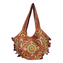 Bolsa Indiana Feminina Bordada Foto mini 1