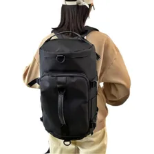 Bolsa Lado Feminina Bolsa Esportiva Mochila Academia Viagem Cor Preto Foto mini 4