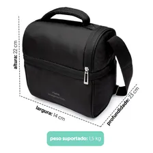 Bolsa Lancheira Termica Basica Preta Imaginarium Foto mini 4
