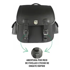 Bolsa Mala Alforge Traseiro 30l Custom Harley Davidson Dyna Virago 250 535 Chopper Road Cor Preto Foto mini 2