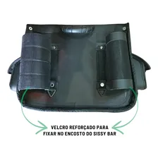 Bolsa Mala Alforge Traseiro 30l Custom Harley Davidson Dyna Virago 250 535 Chopper Road Cor Preto Foto mini 4