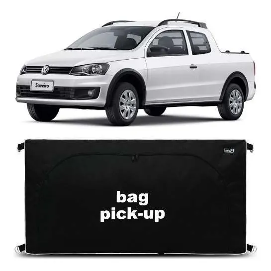 Bolsa Mala Caçamba Oroch Todas 360 Litros Pickup Preto Foto 1