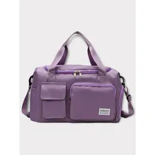 Bolsa Mala Viagem Academia Impermeável Transversal Cor Lilás Foto mini 1