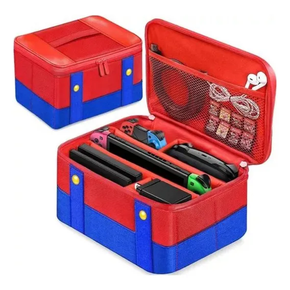 Bolsa Maleta Case Transporte Mario P/ Nintendo Switch Oled Foto 1
