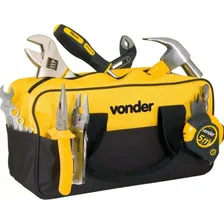 Bolsa Maleta Ferramentas Em Lona Com 8 Divisões Externas Cor Preto - amarelo Foto mini 1