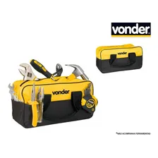 Bolsa Maleta Ferramentas Em Lona Com 8 Divisões Externas Cor Preto - amarelo Foto mini 2