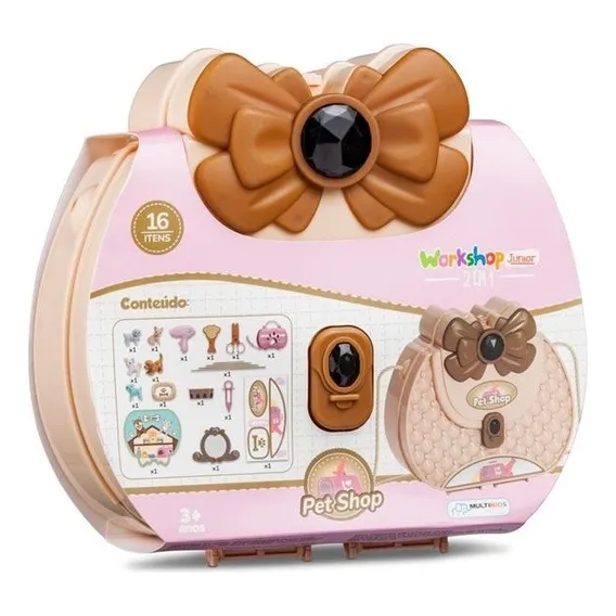 Bolsa Maleta Workshop Jr Fashion Pet Shop Multikids - Br1685 Foto 1