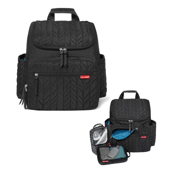 Bolsa Maternidade Mochila C/trocador Bolsa Térmica Skip Hop Cor Preto Foto 1