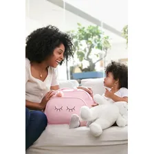 Bolsa Maternidade Pequena Menina Pirulitando Chuva De Amor Cor Rosa Foto mini 2