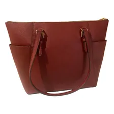 Bolsa Michael Kors MK Bolsa Mk Bord么 Crossbody Mujer de Couro Desenho Liso Cor Bord么 Foto mini 2