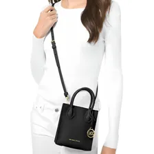 Bolsa Michael Kors Original Crossbody Mercer Small Black Color Black Foto mini 2