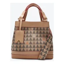Bolsa Mini Tote Schutz Emma New Triangle S500181185 Bege Original Foto mini 1