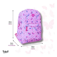 Bolsa Mochila Barata Reforçada Resistente Feminina Borboleta Foto mini 2