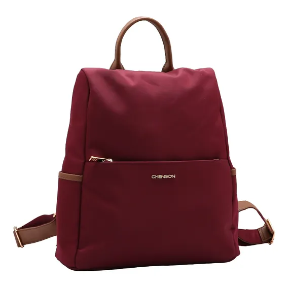 Bolsa Mochila Chenson Bolsa De Costas-mochila Bolsa - Vinho Foto 1