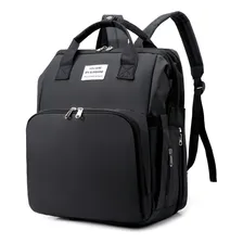 Bolsa Mochila Criança Que Vira Chiqueirinho Bolso Térmico Cor Preto Foto mini 3
