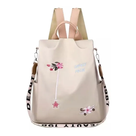 Bolsa Mochila Feminina Transversal Viagem Impermeavel Foto 1