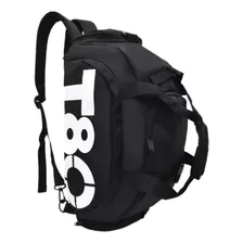 Bolsa Mochila Mala Viagem Academia Feminina Masculina Grande Cor Preto Foto mini 4