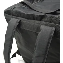 Bolsa Mochila Nylon Marmitex 24 Volume Isopor Motoqueiro Cor Preto Desenho do tecido Liso Foto mini  2