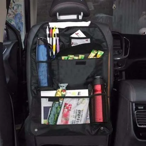 Bolsa organizadora Shoppy para veículos, carros, caminhões, banco traseiro, assento de carro, cor preta Foto 1