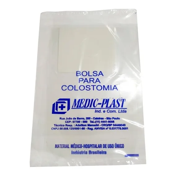 Bolsa Para Colostomia Com Abertura De 30 Mm - 100 Unidades Foto 1