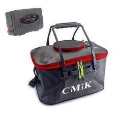 Bolsa Para Isca Viva + Oxigenador Portátil - Preto/ Vermelho Cor Preto com vermelho Foto  mini 1