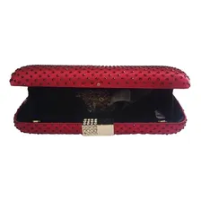 Bolsa Para Mulher Festa Pedraria Bordo Madrinha Casamento Foto  mini 1