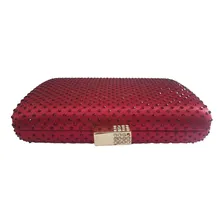 Bolsa Para Mulher Festa Pedraria Bordo Madrinha Casamento Foto mini  3
