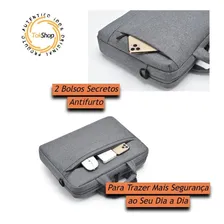 Bolsa Para Notebook Feminina Executiva Luxo Faculdade Social Cor Azul Foto mini 4