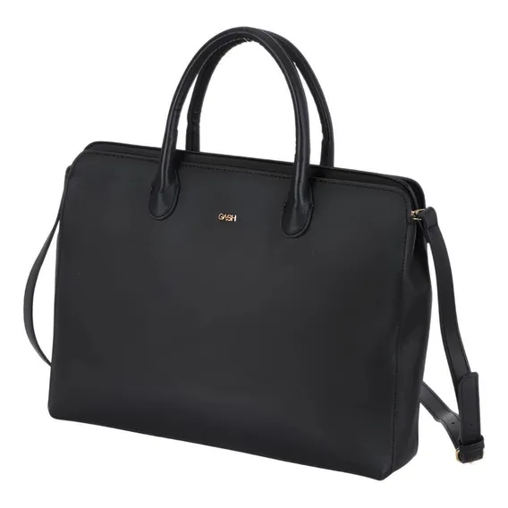 Bolsa Pasta Feminina Gash Preta Bg72646 Foto 1