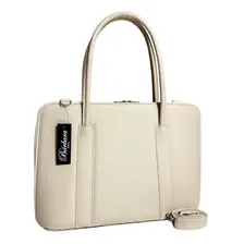 Bolsa Pasta Maleta Executiva Feminina Notebook Cores Cor Creme-riscadinho Foto  mini 1