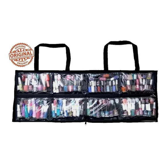 Bolsa Pasta Organizadora Escolar Escritorio Mostruário 8 Div Cor Preto Desenho do tecido Preto Liso Foto 1
