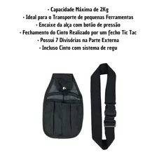 Bolsa Pochete Cinto Cartucheira Para Ferramentas 7 Bolsos Foto mini  3